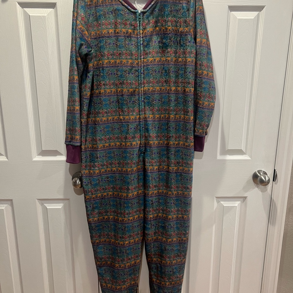 NATURAL LIFE Multicolor Patterned Pajama Onesie